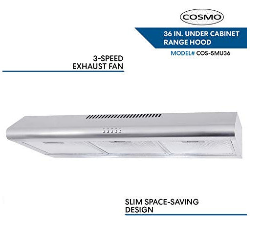 Under Cabinet Ductless Range Hood, 36" (6827780866231)